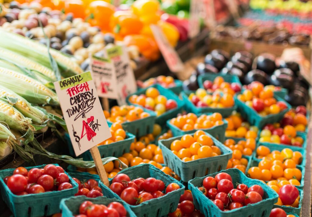Explore the farmers market in Yorba Linda.