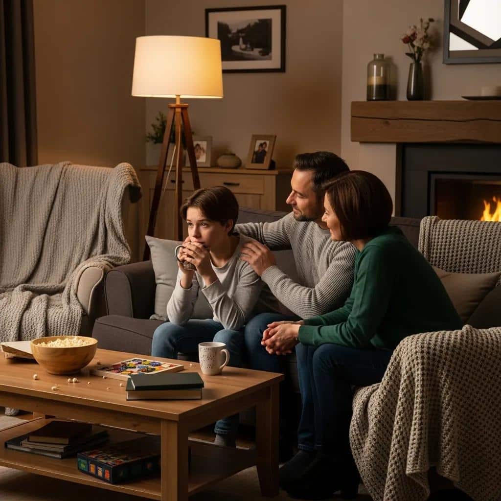 Family discussing mental health support for adolescents with Borderline Personality Disorder